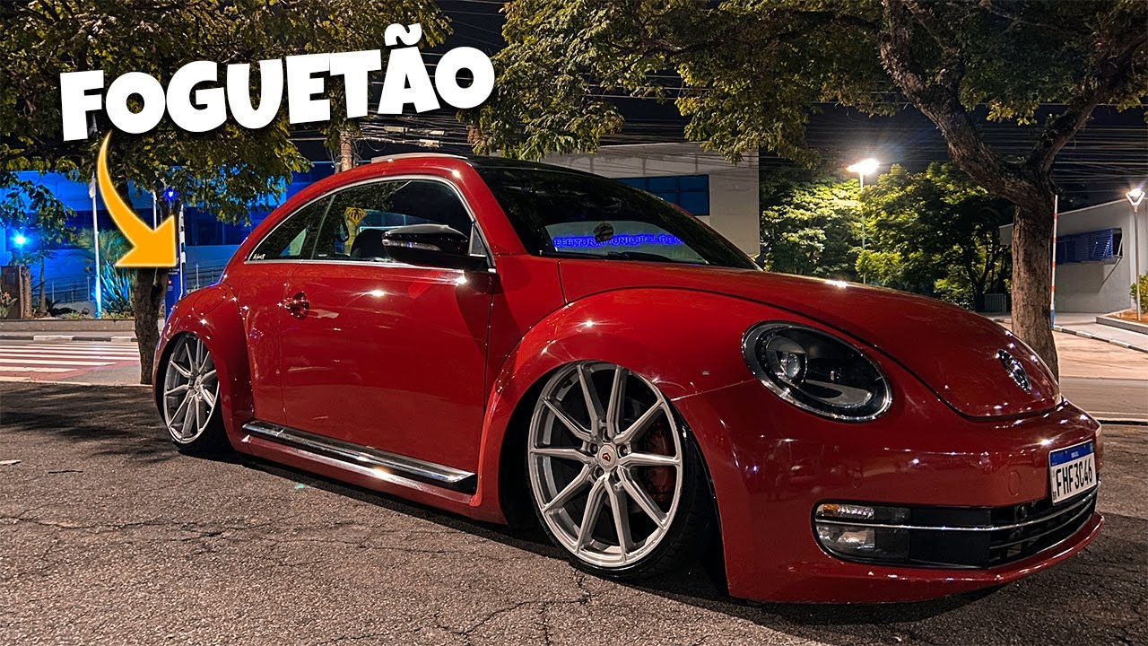 FUSCA TSI STAGE 2 ARO 20 SUSPENSÃO A AR FOGUETE CONFIRA