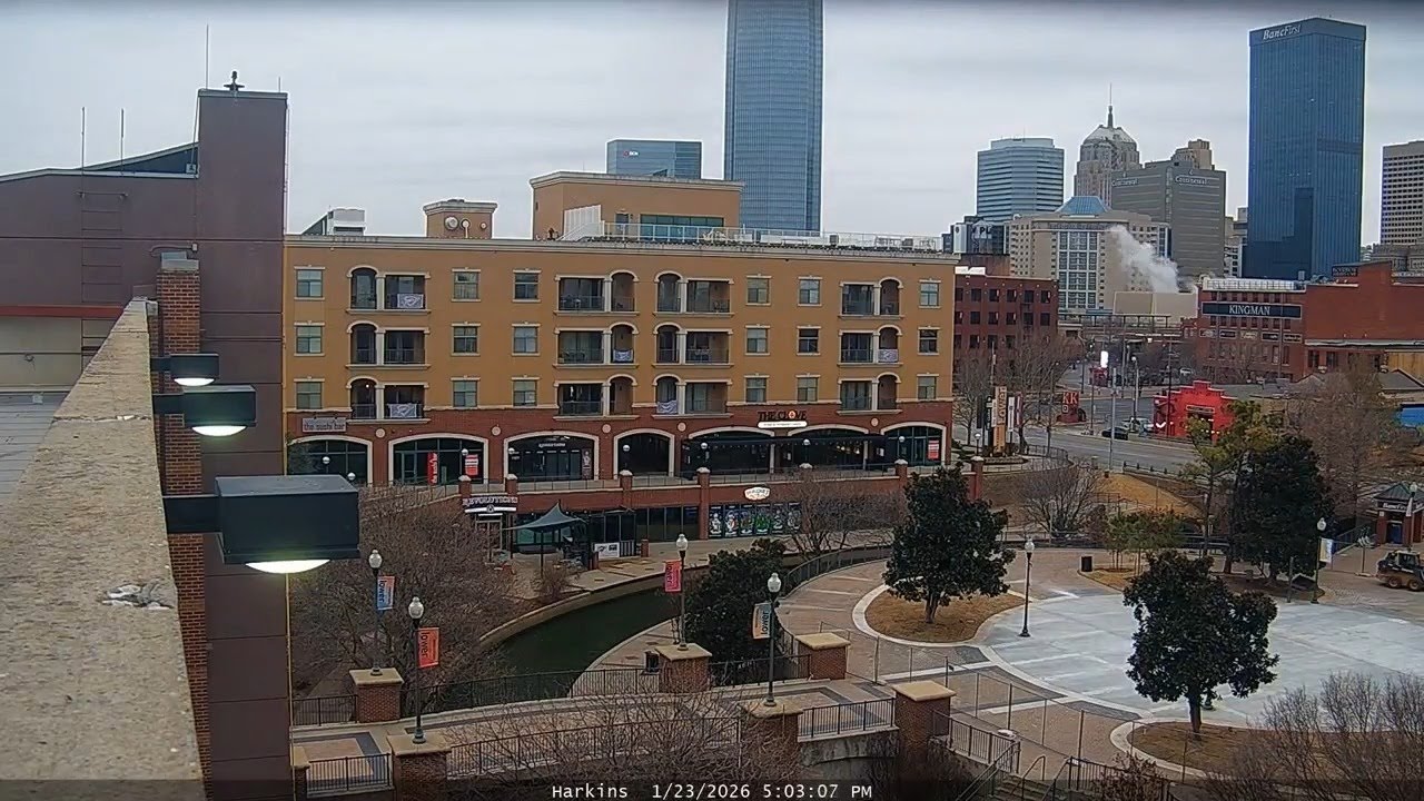 Timelapse of snow storm from downtown OKC
