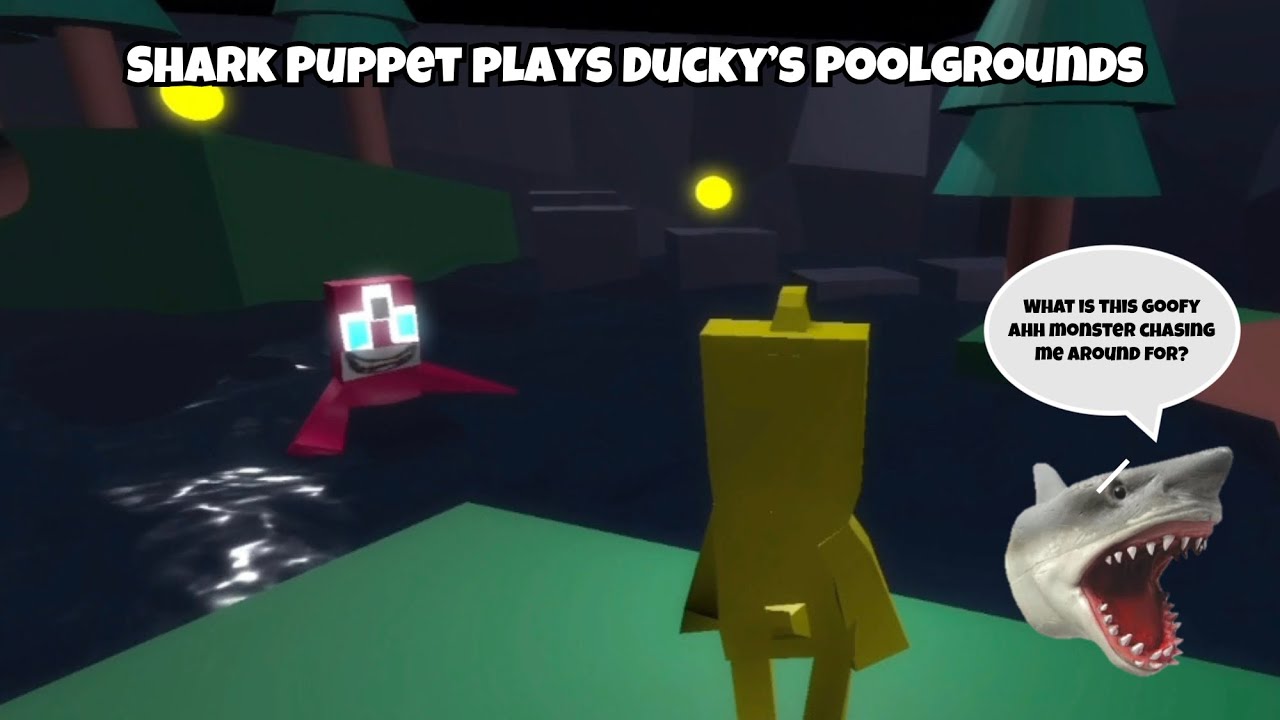 SB Movie: Shark Puppet играет в Ducky’s Poolgrounds!