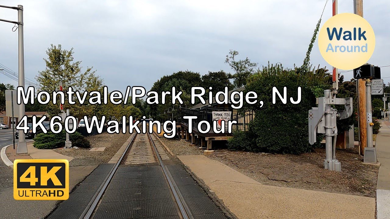 【4K60】 Walking - Montvale/Park Ridge, New Jersey (Along the Pascack Valley Line)