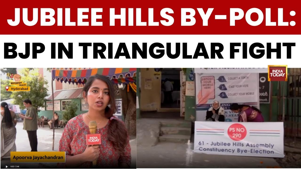 Jubilee Hills By-Poll: BRS, Congress, BJP in High-Stakes Triangular Fight for Prestige Seat