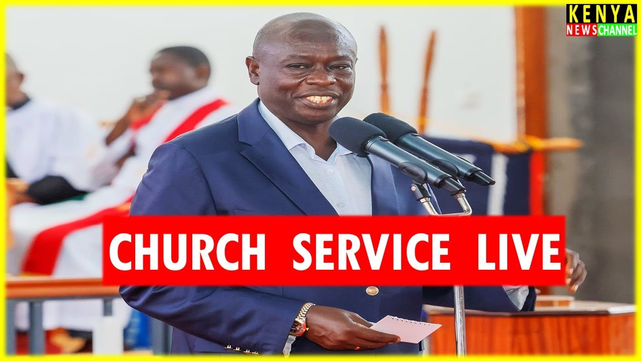 LIVE - Rigathi Gachagua attending Church at ACK Nyahururu