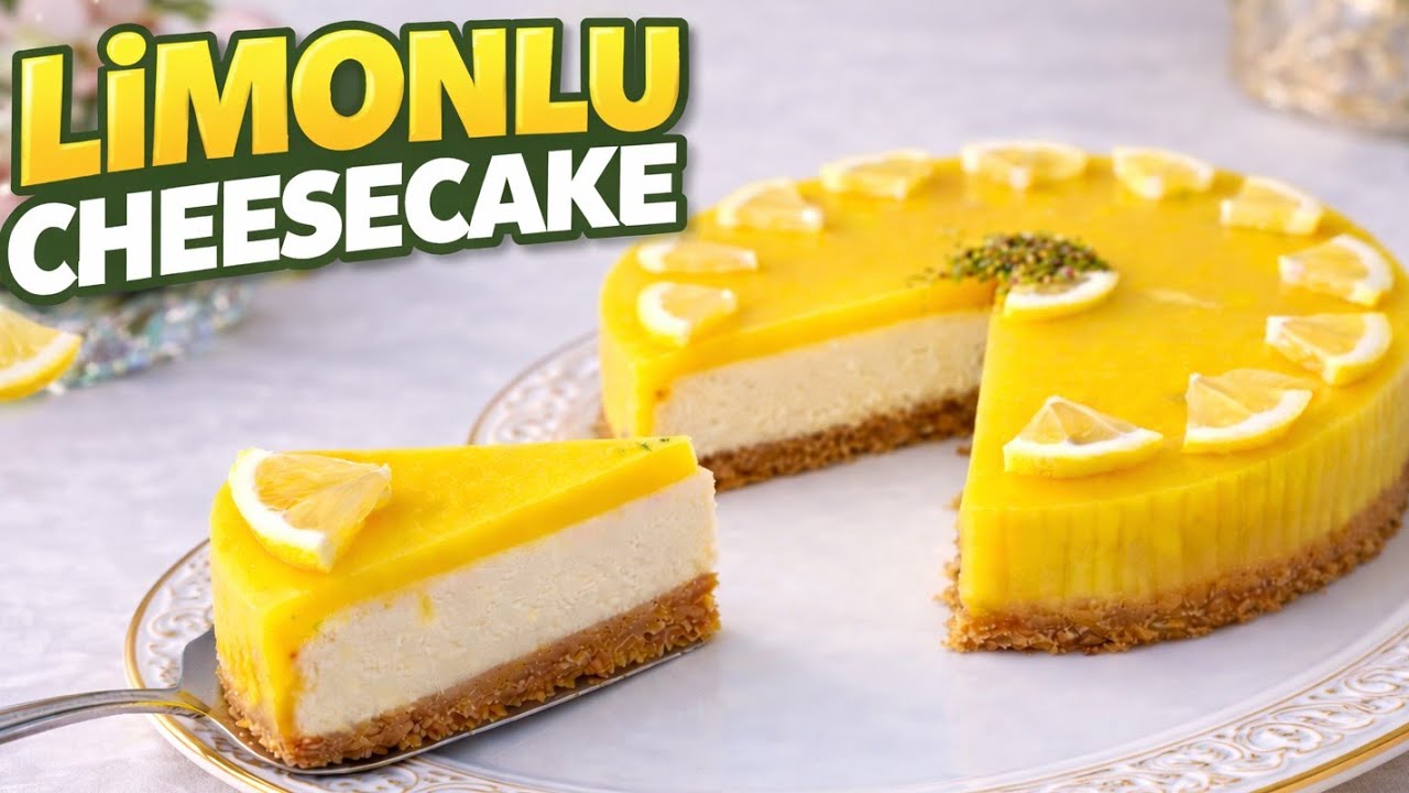 NEFİS LİMON SOSUYLA  YOĞURTLU CHEESECAKE ❗Ekonomik, Pratik, çok lezzetli💯