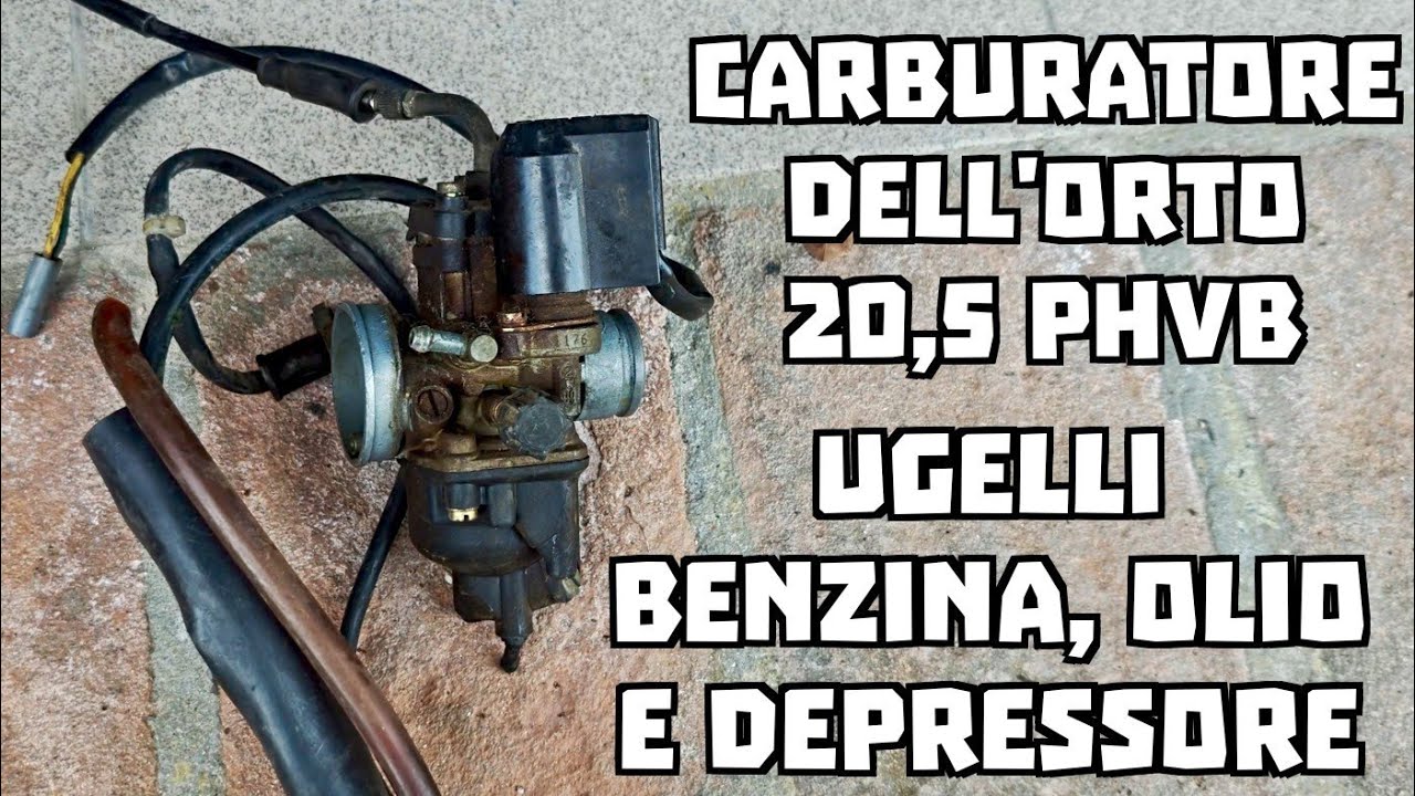 [Tutorial] Ugelli carburatore Dell'Orto 20,5 PHVB (corrispondenza benzina, olio e depressore)