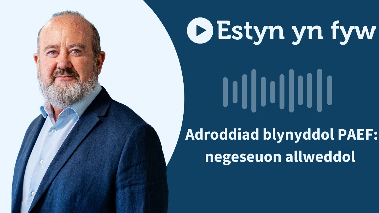 Estyn yn fyw - Adroddiad Blynyddol