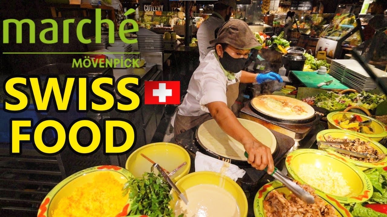 SWISS Street Food! Huge ROSTI & Sausages - Swiss Food in Singapore at Marche Movenpick Orchard Road