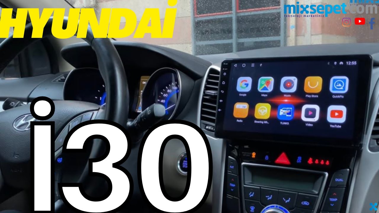HYUNDAİ İ30 (2012-2017) ANDROİD DOUBLE EKRAN MONTAJI! 22-1399