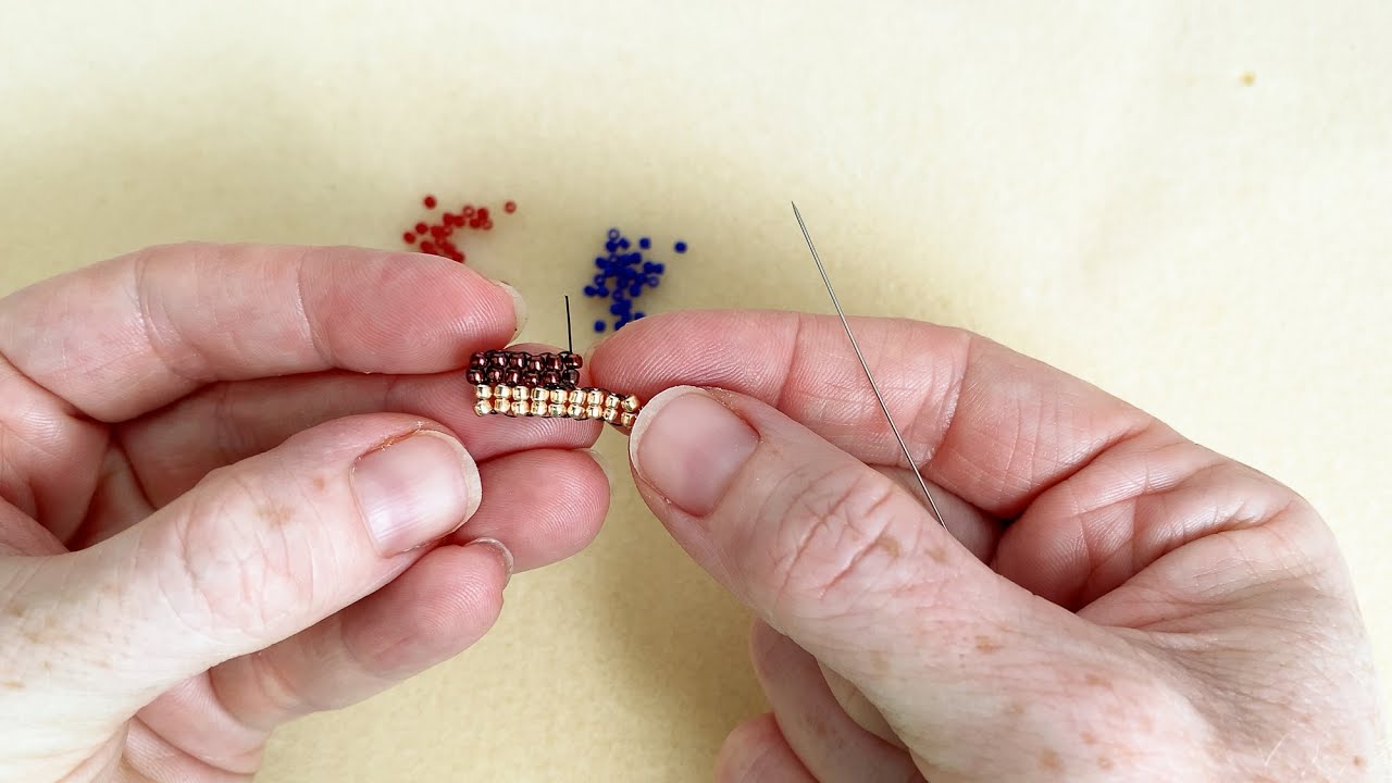 How to Do Two Drop Brick Stitch Bead Weaving