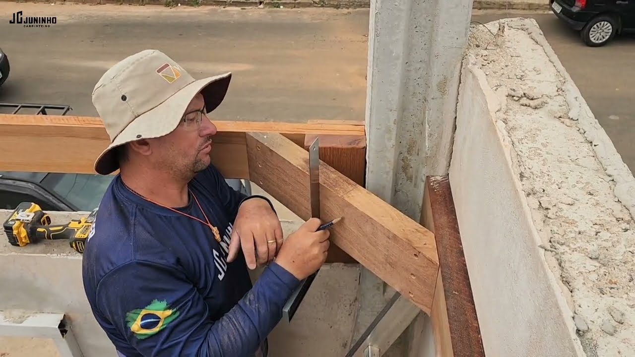 SOLUÇÃO NO TELHADO DE GARAGEM, ESSE CARPINTEIRO MERECE SEU APOIO!!!