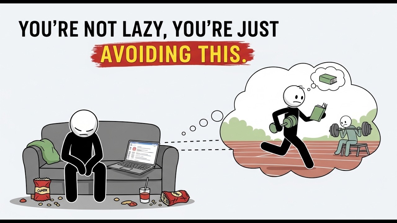 You're Not Lazy, You're just Avoiding This. (The Truth about Procrastination) #Laziness #Focus