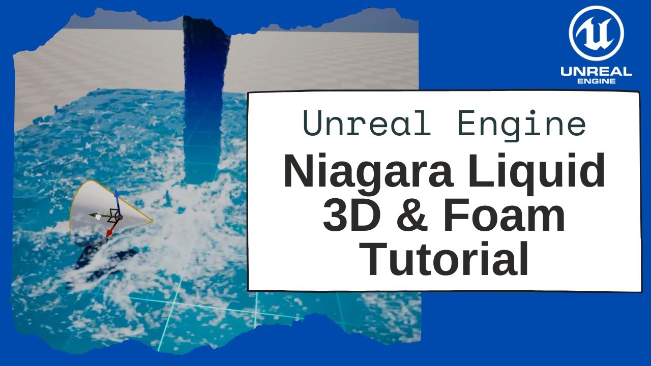 Моделирование жидкости в Unreal Engine 5 I 3D-моделирование жидкости и пены I Niagara Fluids
