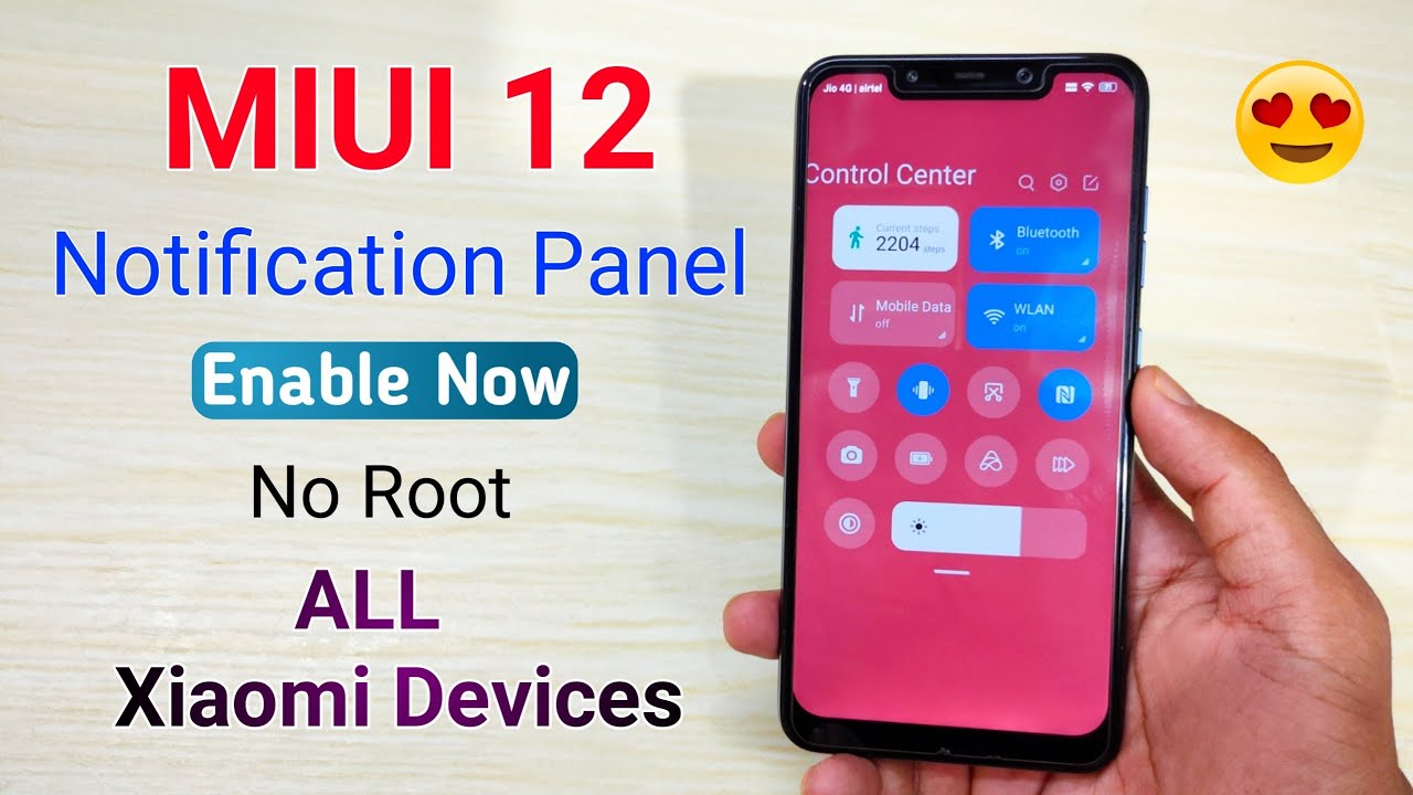 Enable New MIUI 12 Notification Panel For All Redmi & Xiaomi Devices | No Root | Miui 12 Feature