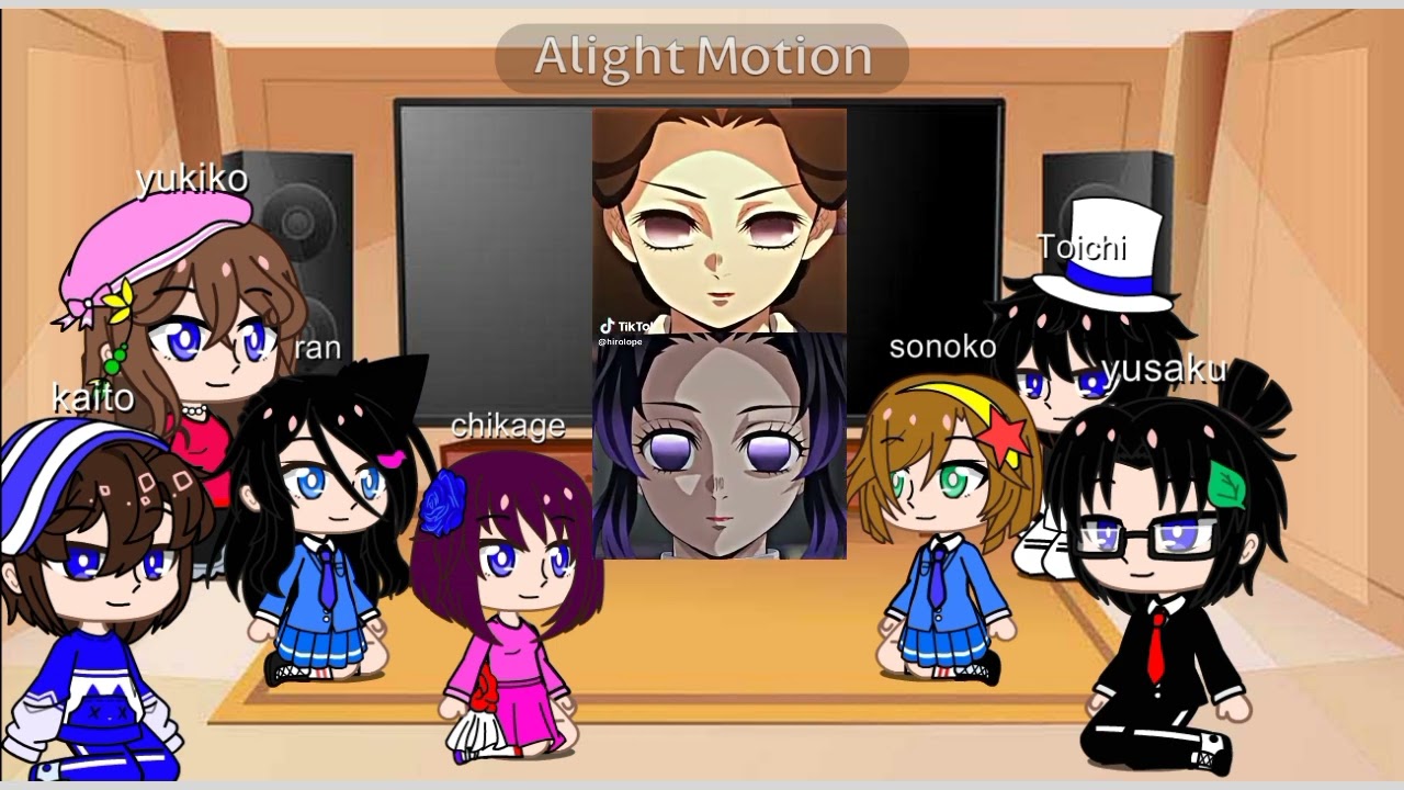 kudo and Kuroba family + Shinichi friend react to Shinichi as shinobu