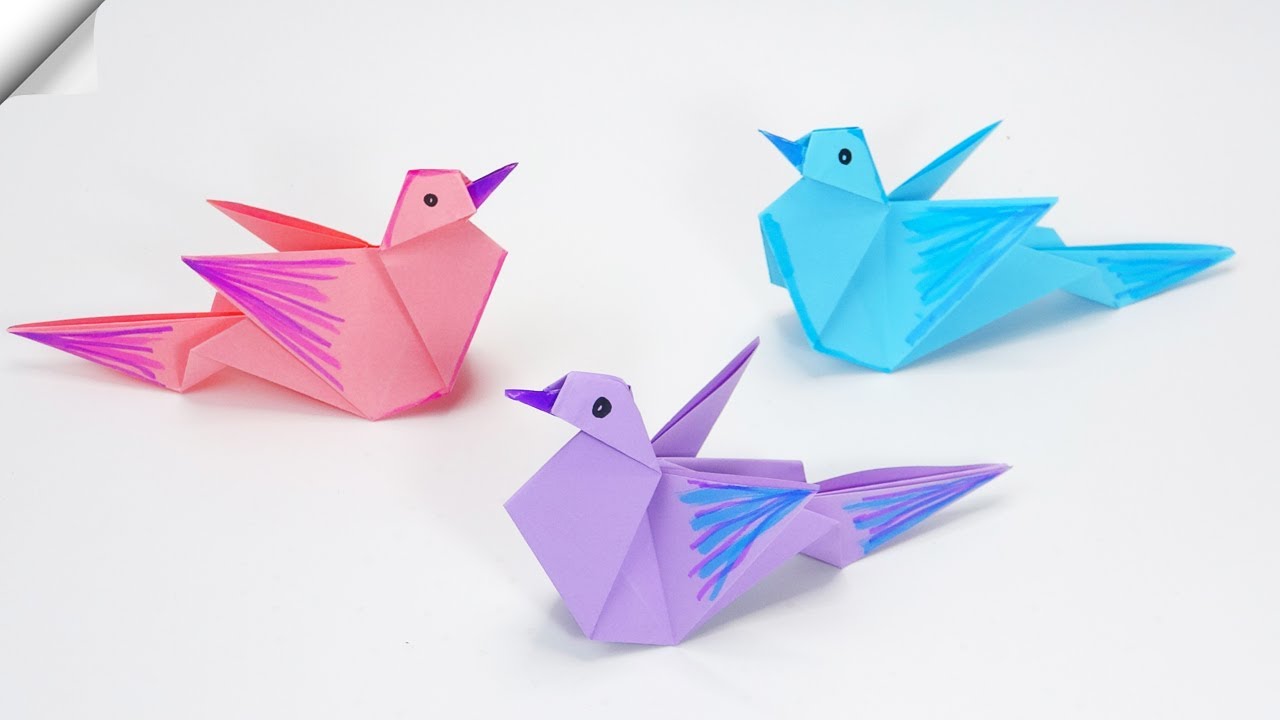 Easy paper birds | DIY paper toys | Origami bird