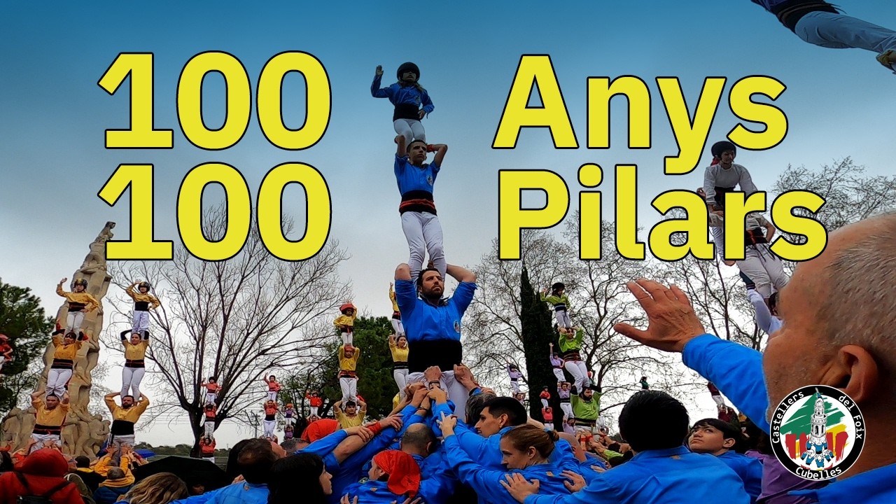 Castellers del Foix de Cubelles - 100 anys, 100 pilars - Centenari Nens del Vendrell (març 2026)