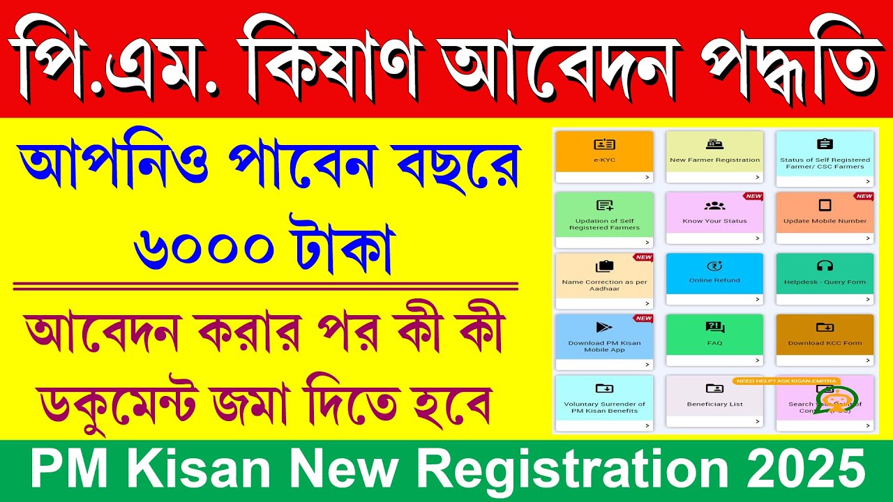 PM Kisan New Apply Process 2025 || অনলাইন নতুন PM Kisan ফর্ম ফিলাপ করার পদ্ধতি