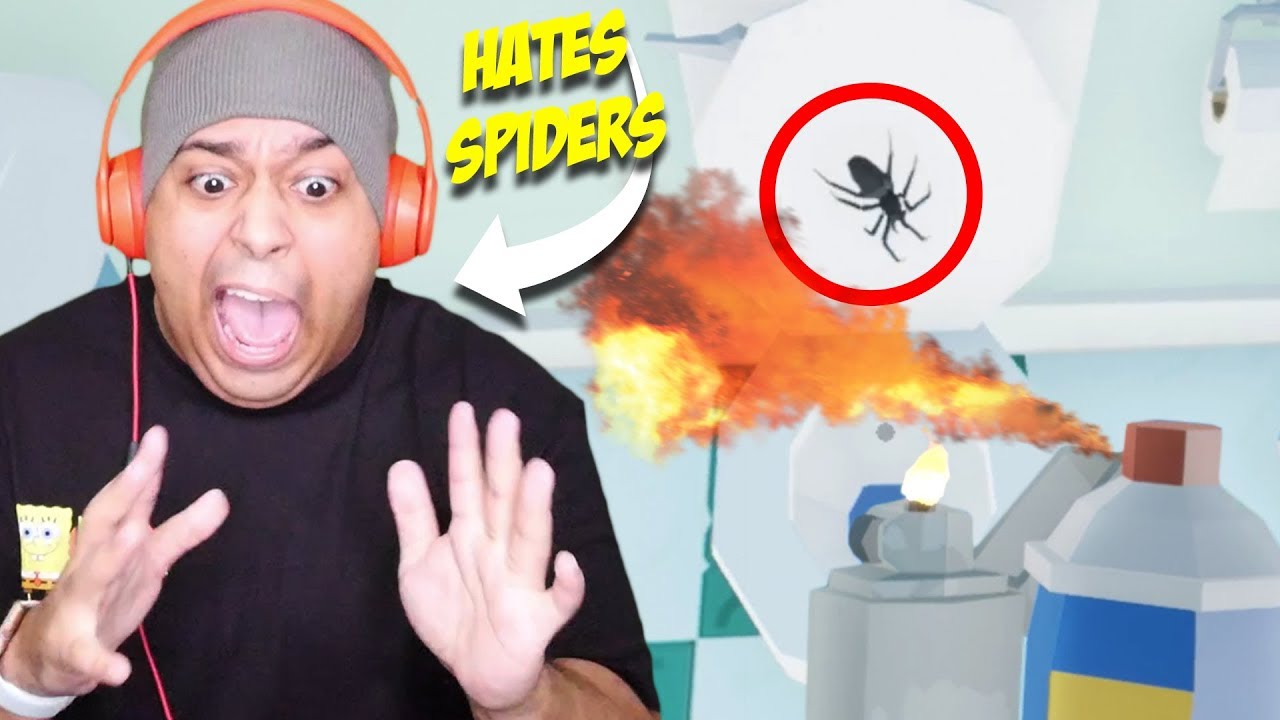 A HORROR GAME ABOUT KILLING SPIDERS! HELP ME! [KILL IT WITH FIRE]