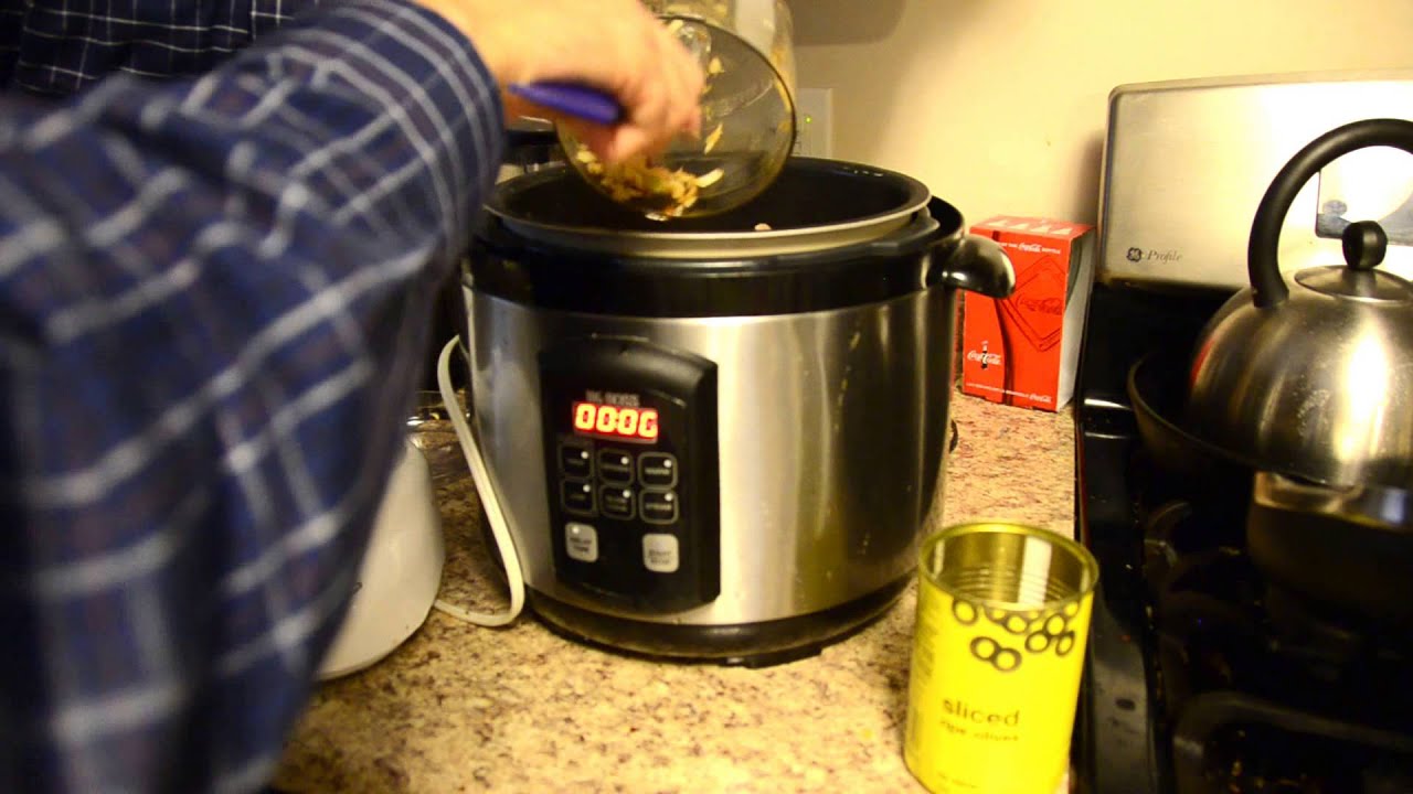 Mexican Cream Cheese Chicken in the pressure cooker