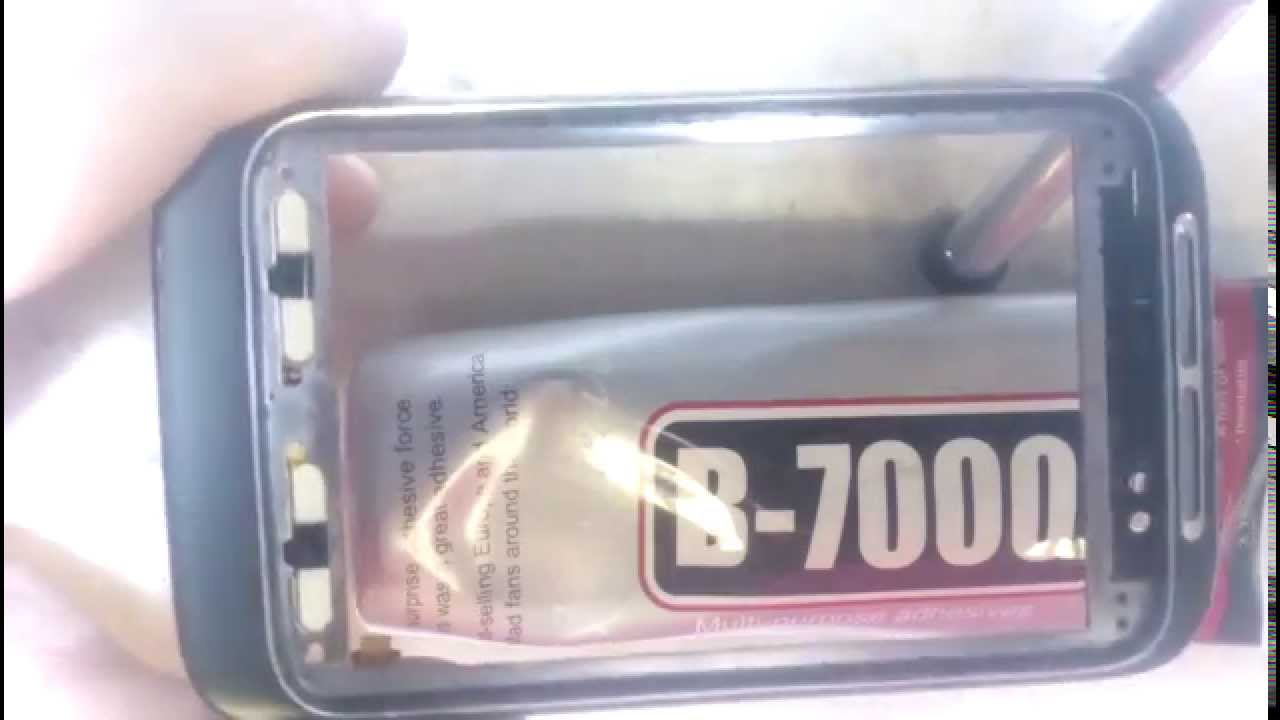 Тестируем клей для тачскринов B7000 на HTC Wildfire / B7000 glue testing