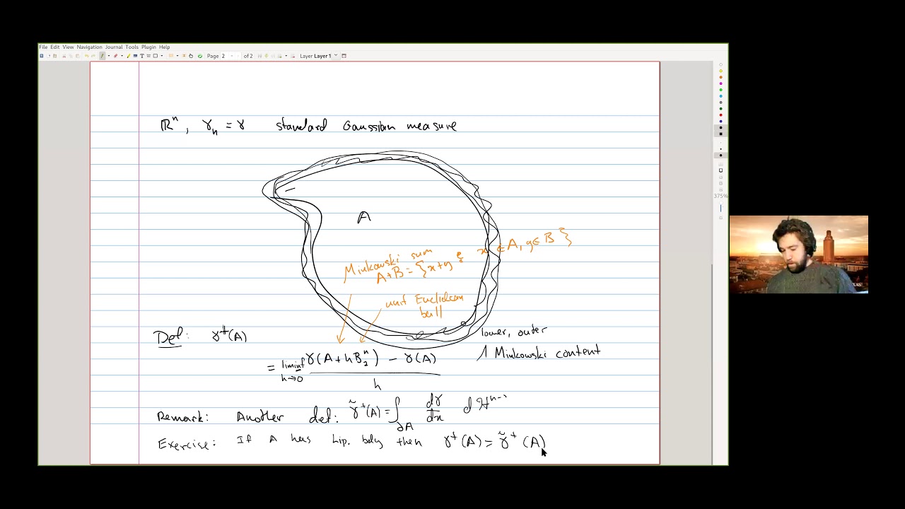 Joe Neeman: Gaussian isoperimetry and related topics I
