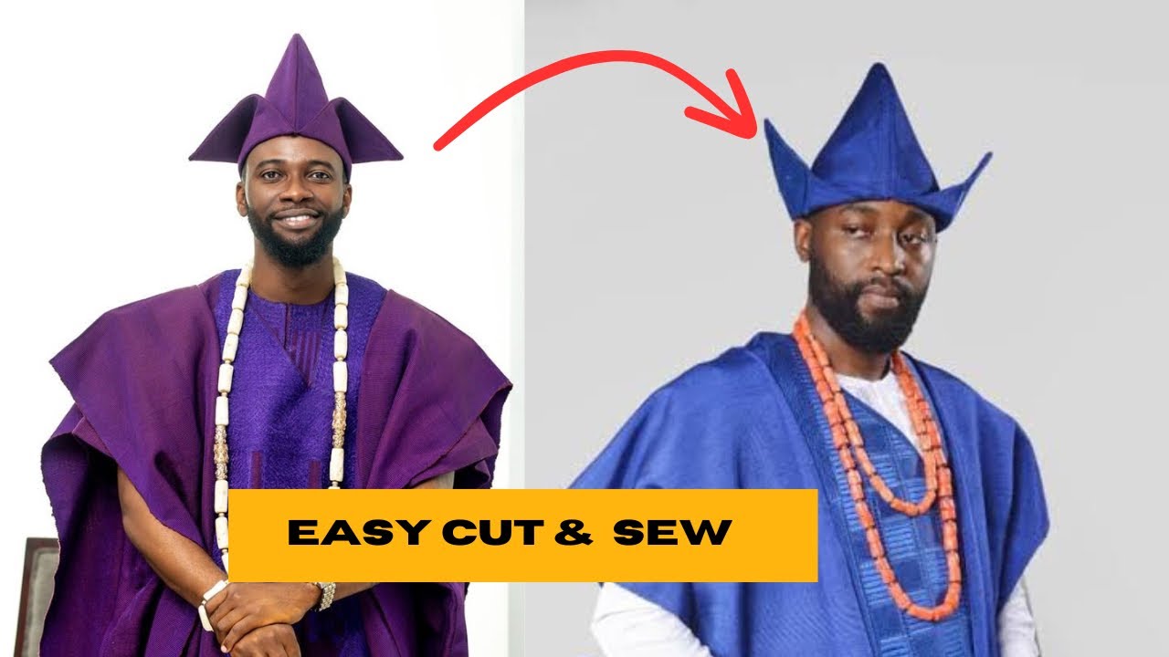How to cut and sew abeti aja cap step by step