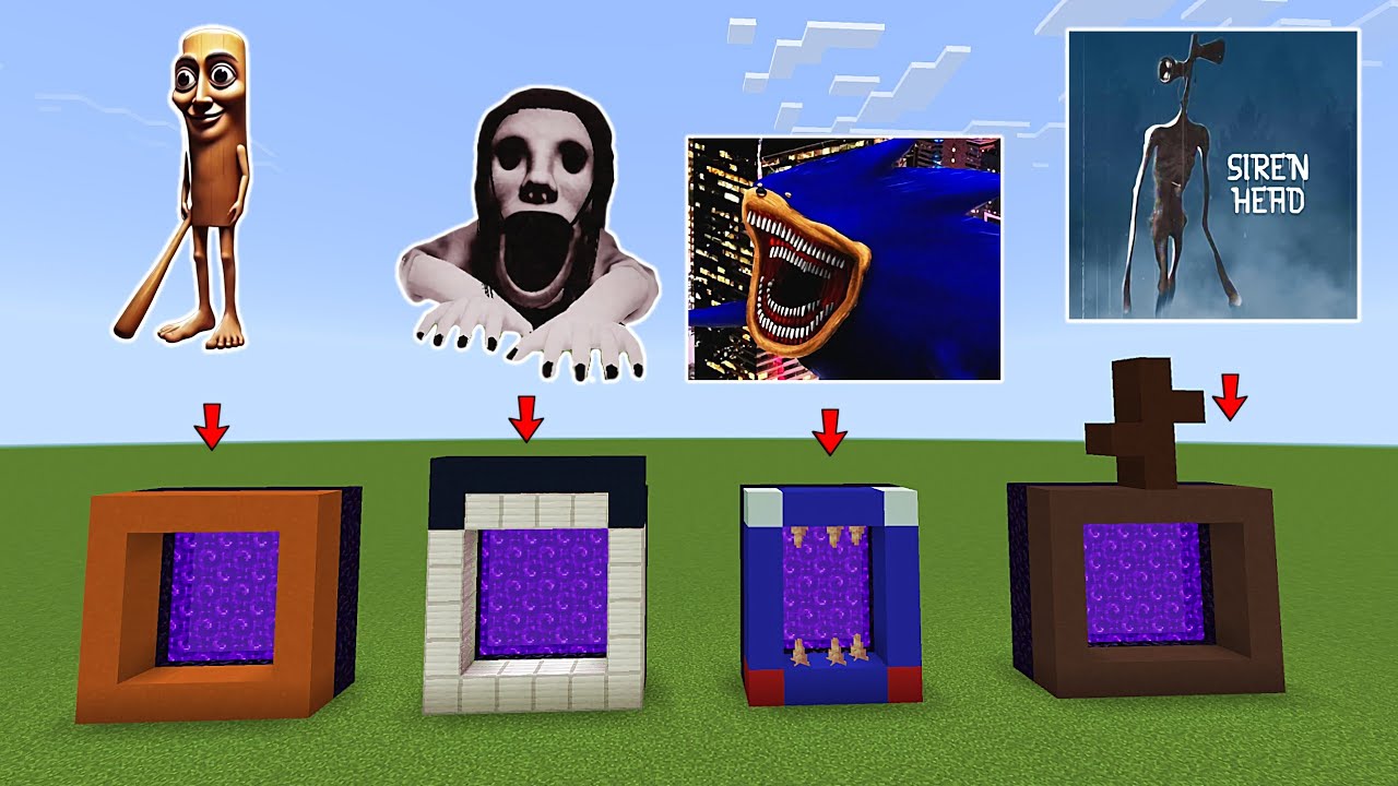 Never make a Portal To PetaPeta Siren head ItalianBrainrot And Shin Sonic In Minecraft 