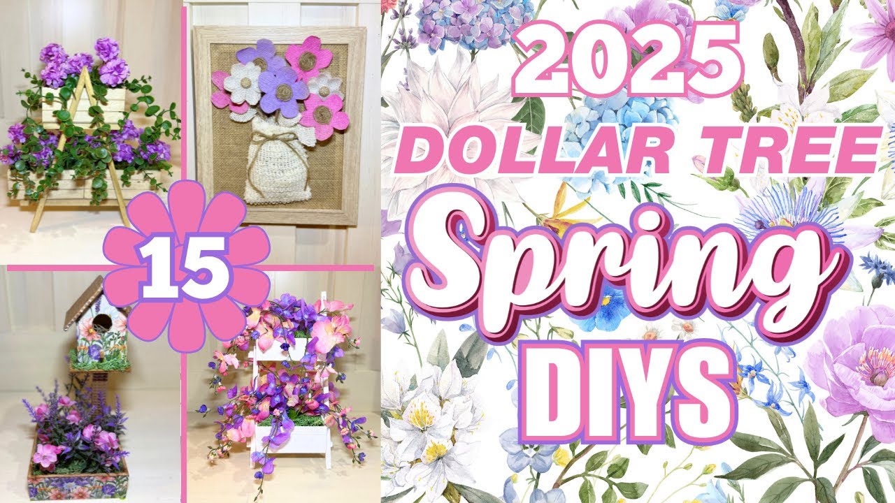 🌼 Crafty Spring 2025! 15 Spring DIYS: Garden-Inspired Dollar Tree Crafts You’ll Love 🌿🪴