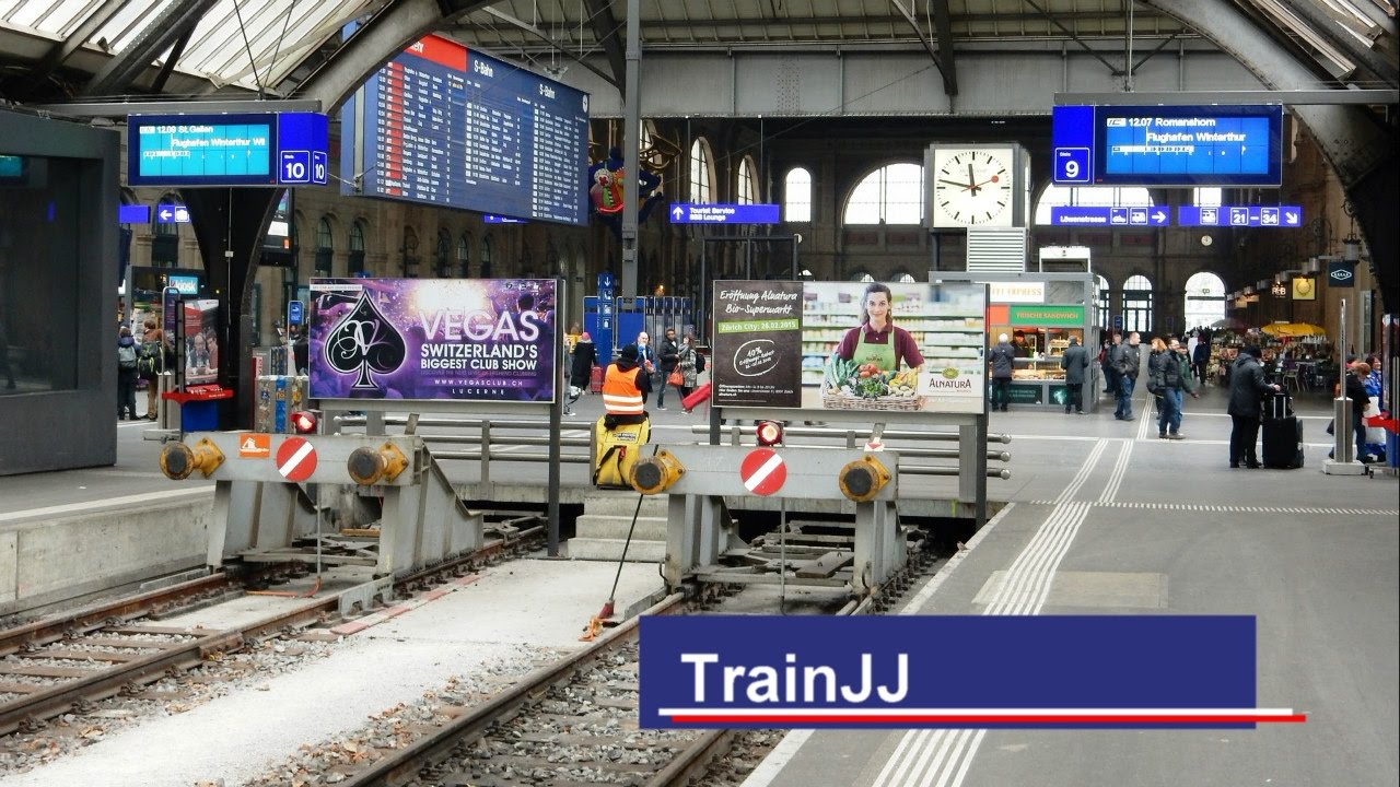 Zurich Hb │Zug um Zug am Bahnhof │SBB - ICN - ICE - Railjet - ÖBB │Trains at station │ Swiss Trains