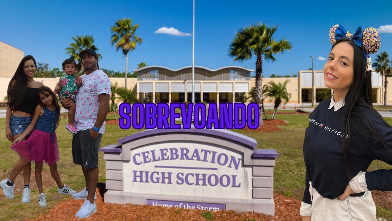Sobrevoando a Hight School de Celebration FL - USA