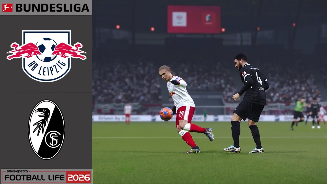 FL 26 | Bundesliga 25/26 | RB Leipzig vs SC Freiburg | Realistic MODs | Full Match | Gameplay