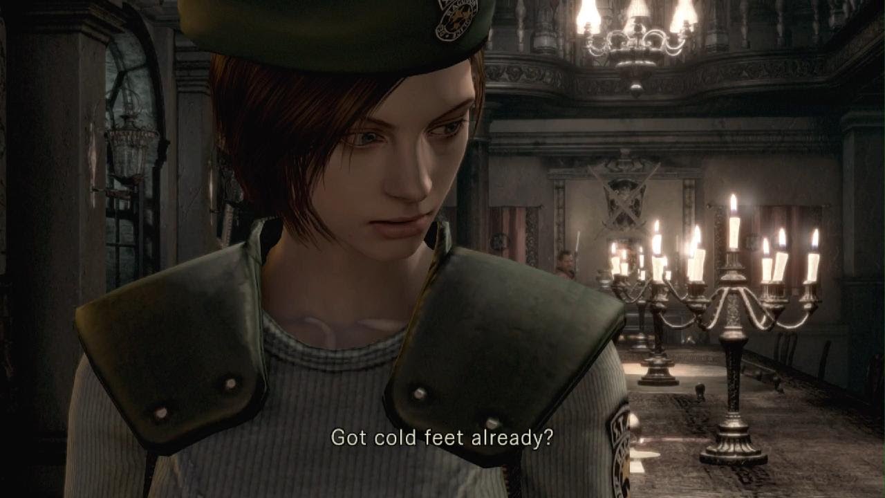 Resident Evil 1  - Alternate  Jill Cold Feet Scene  and the 
