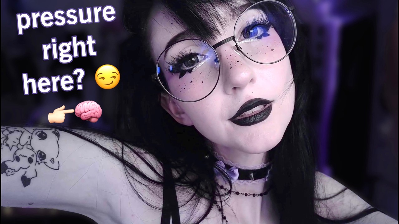 ASMR Scalp Exam for Headache Relief... by a Tsundere Goth Girl 💆🏻