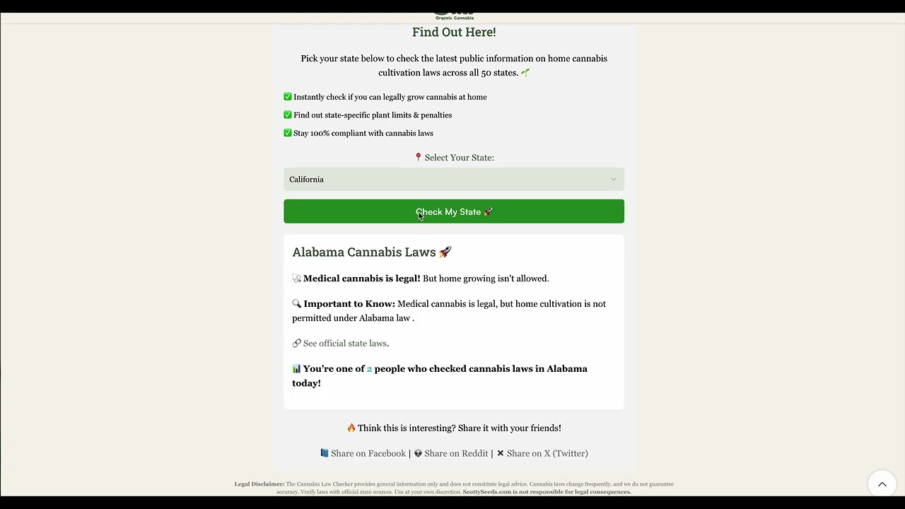 Can You Legally Grow Cannabis at Home? Instantly Check State Laws!