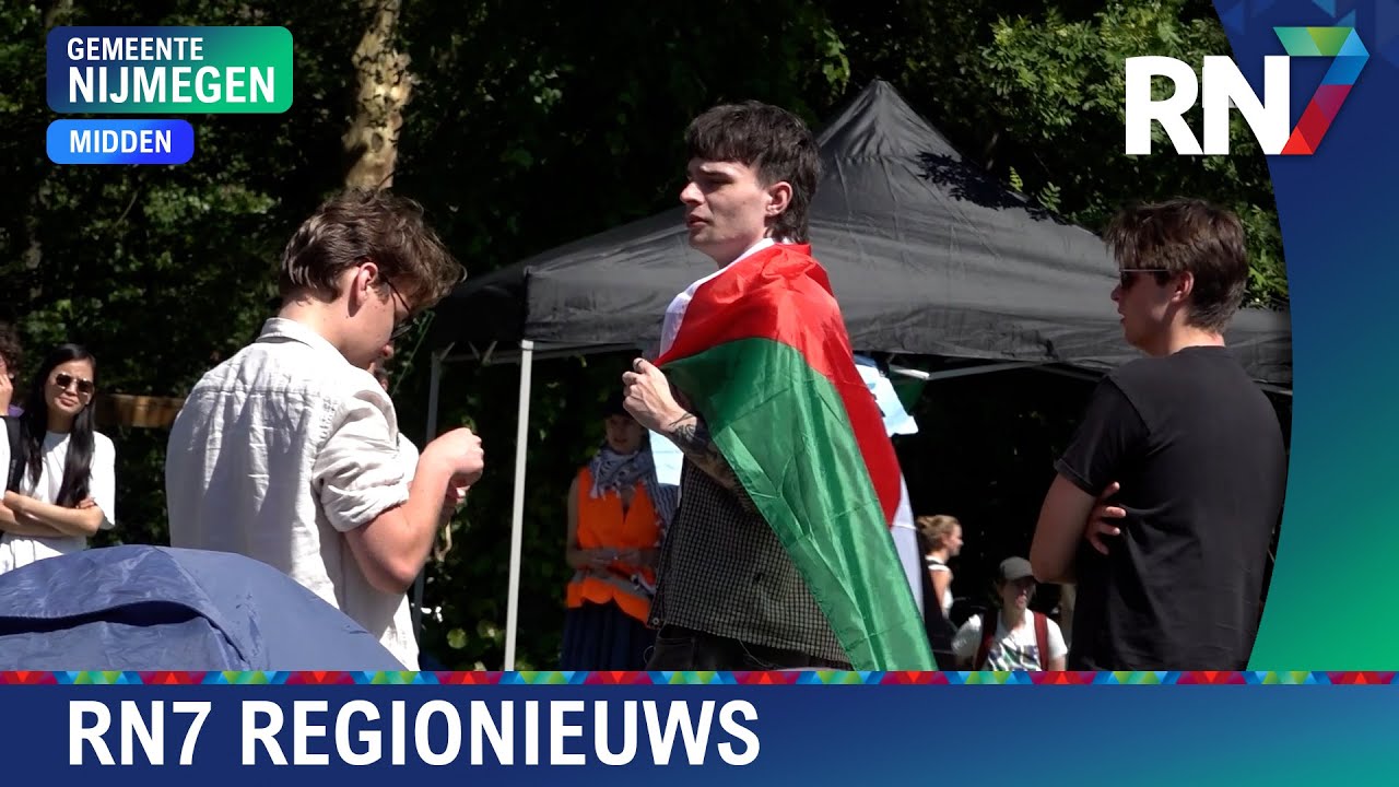Demonstranten overnachten bij Radboud Universiteit  ||  RN7 REGIONIEUWS