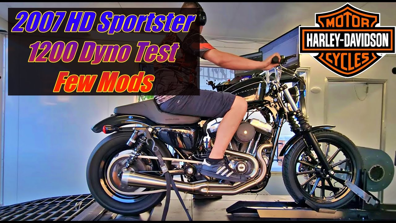 2007 HD Sportster with mods Dyno test
