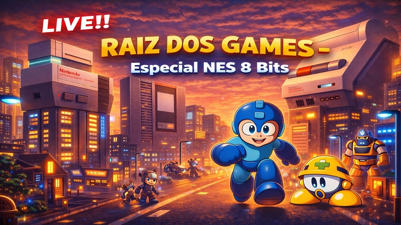 🔴Live!! Raiz dos Games – Especial Nes 8 Bits #nes #retrogaming