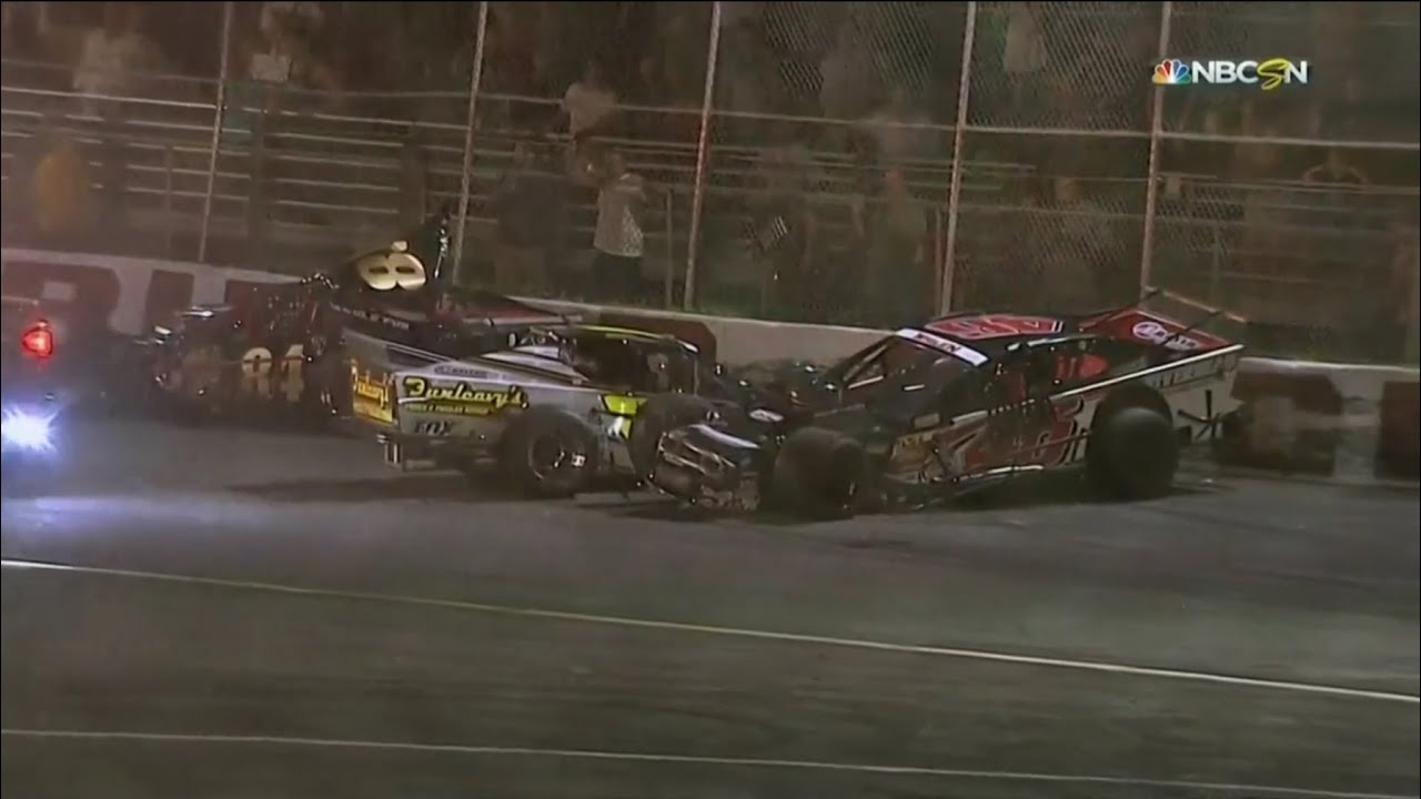 Nascar Whelen Modified - 2016 - Riverhead - Crash Compilation (Original Sound - No Music)