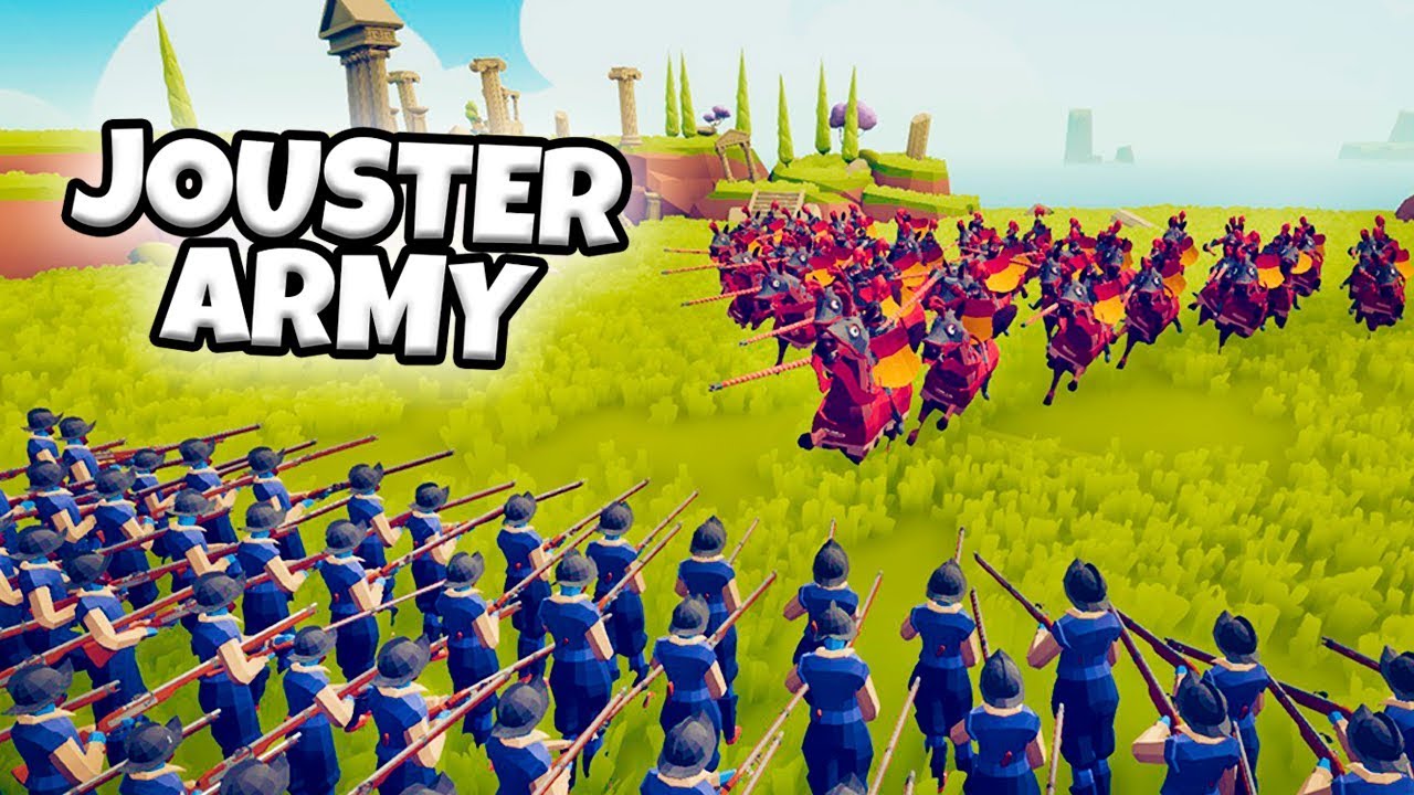 JOUSTER ARMY VS EVERY FACTION | TABS MODDED GAMEPLAY