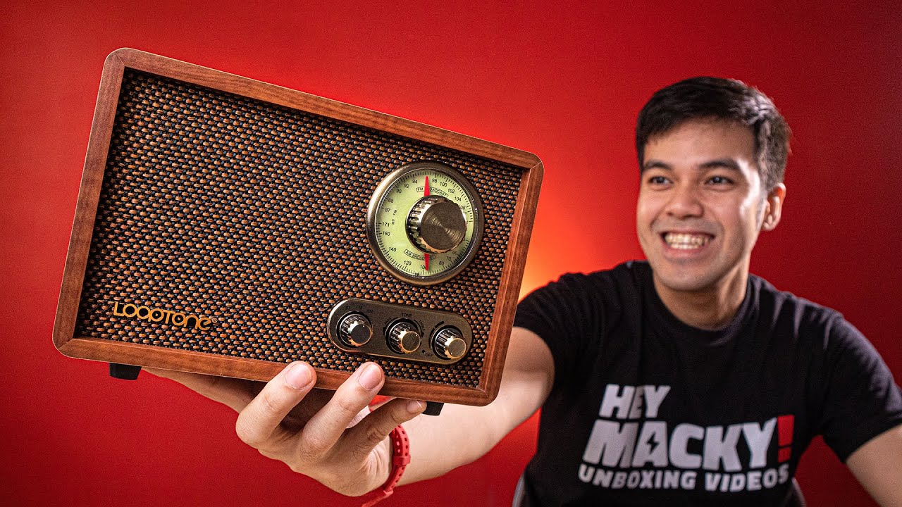 ⚡CLASSIC VIBES! LoopTone Vintage Retro Bluetooth Speaker Radio Unboxing! #Nostalgia #heymacky
