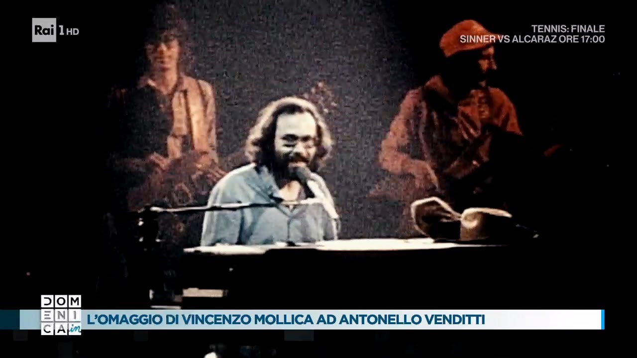 L'omaggio di Vincenzo Mollica ad Antonello Venditti - Domenica In 18/05/2025