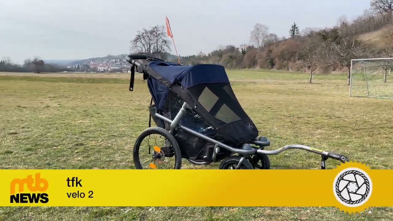 Fahrradanhänger Test 2022: Testrunde tfk velo 2