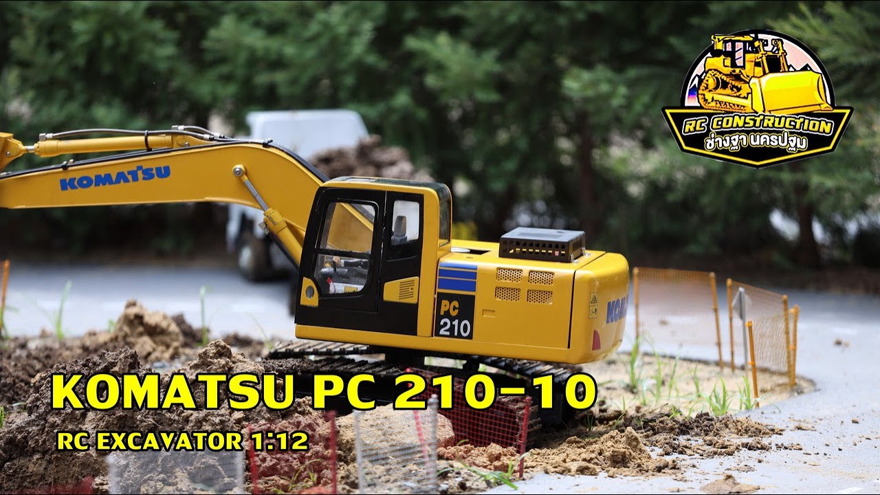 1:12 Rc Excavator home made Komatsu pc 210