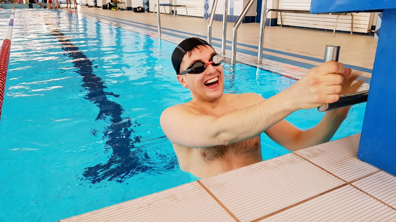 Nauka pływania dla dorosłych | 123 Pływamy - Jacek/ zabawy z  monopłetwą