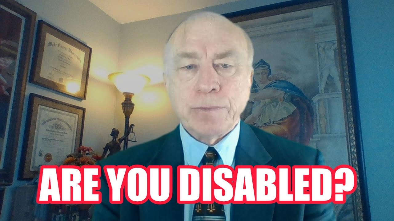 ARE YOU DISABLED? That's the question discussed with you by attorney K Clay Dawson in this video.