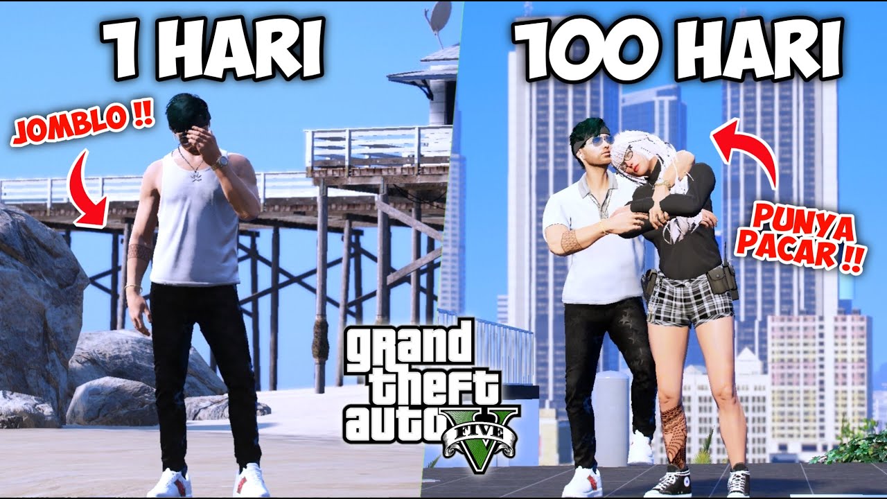 100 HARI MENDAPATKAN PACAR CANTIK DI GTA 5 ROLEPLAY - GTA 5 ROLEPLAY