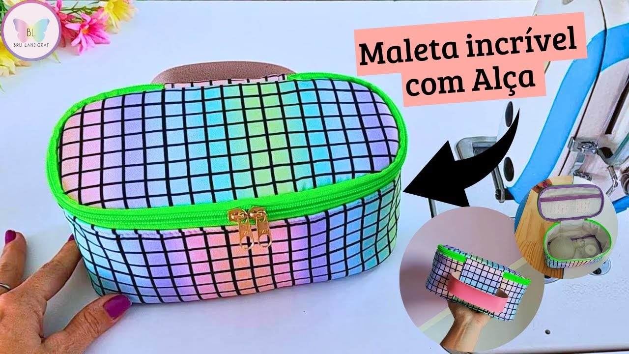 MALETA INCRÍVEL ⭐ COM ALÇA E SEM VIVO. #costura #diy #sewing