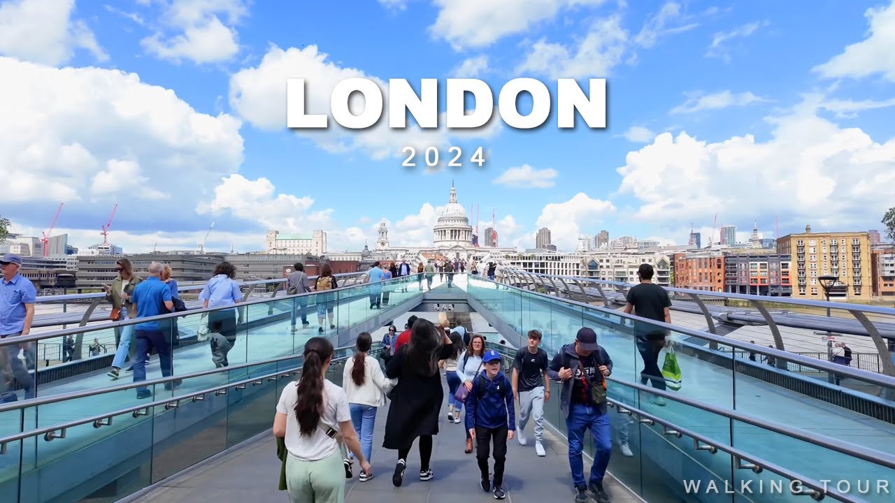 ULTIMATE London Walking Tour 2024: Buckingham, Big Ben, Kensington, Millennium Bridge, St. Paul’s 4K