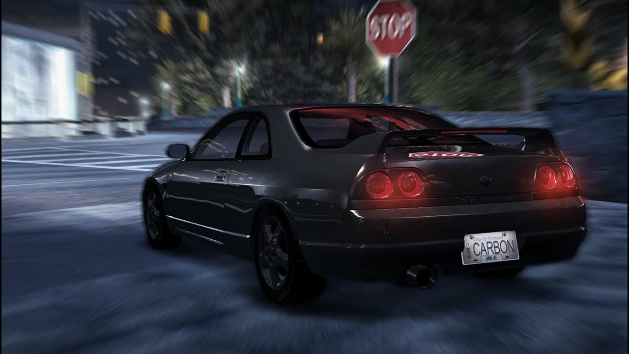 NFS CARBON | Beating WOLF in a stock Skyline GTS25t Type M  [4K]