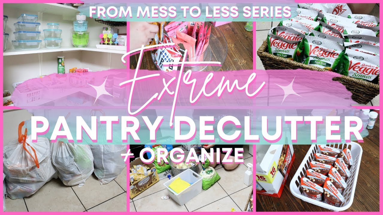 EXTREME PANTRY DECLUTTER 2021 | DECLUTTER WITH ME | FROM MESS TO LESS | BLESSED TO BE A MOMMY