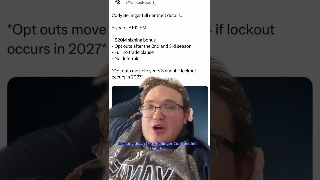 Giving my Thoughts on Cody Bellinger Contract Opt Outs and The money and Possible Lockout results!!